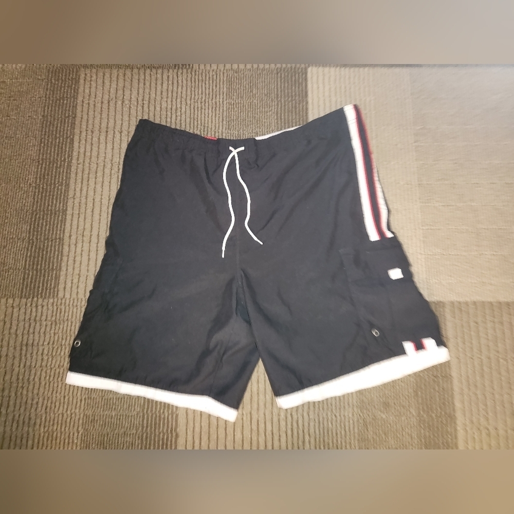 Club Room Men's Quick-Dry Performance Solid 7" Swim Trunks Size Large